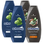 Szampony dla mężczyzn - Zestaw klasycznych szamponów do włosów 4x Schauma - miniaturka - grafika 1