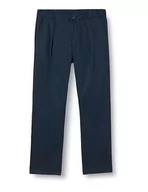 Spodenki męskie - Hackett London Męskie spodnie do biegania ze ściągaczem, niebieskie (granatowe), 36 W/30 L, Niebieski (granatowa marynarka), 36W / 30L - miniaturka - grafika 1