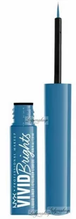 NYX Professional Makeup - VIVID BRIGHTS - MATTE LIQUID EYELINER - Matowy tusz do kresek z pędzelkiem - 2 ml - 05 - COBALT CRUSH - Eyelinery - miniaturka - grafika 1