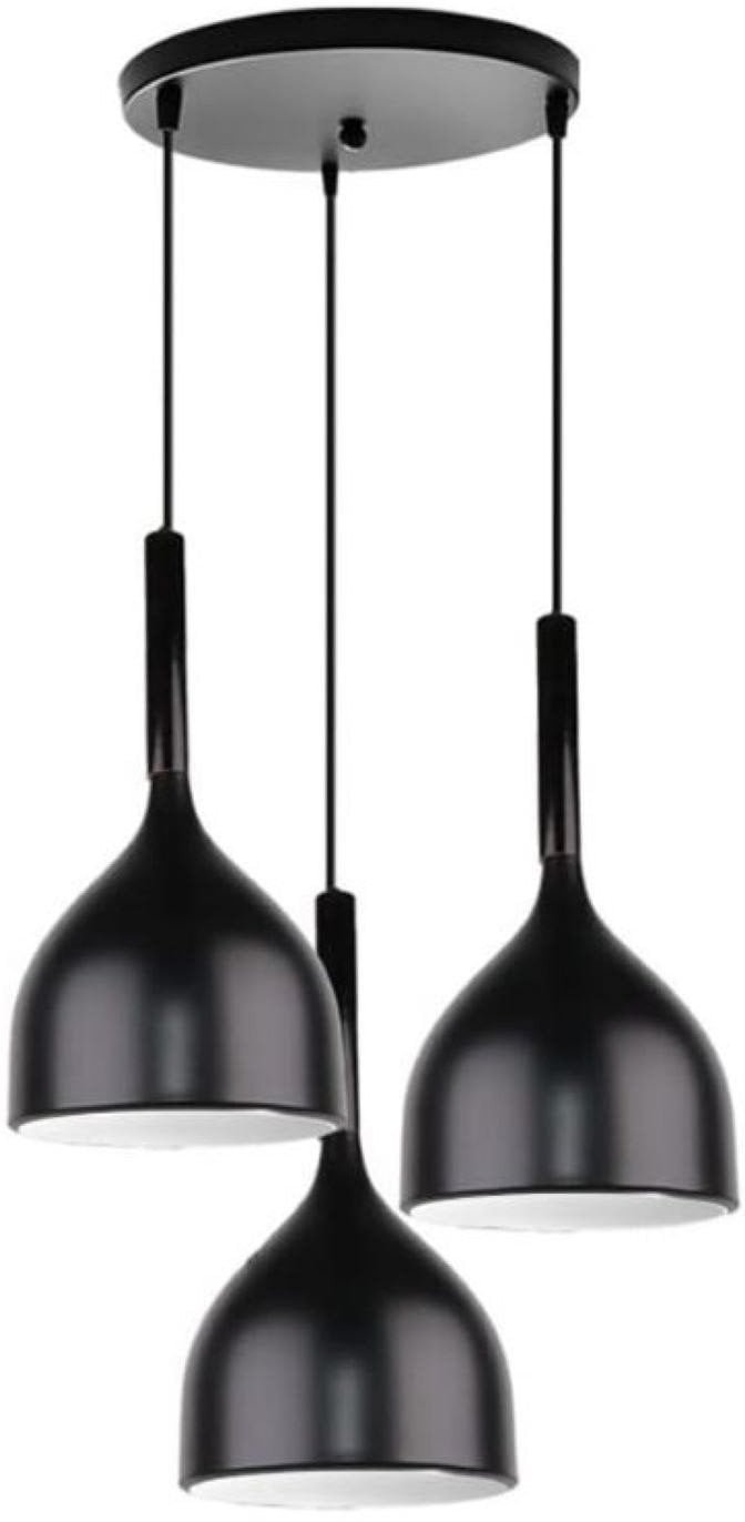 Lampa sufitowa metalowa klosz wisząca AT19-3SZ-Black