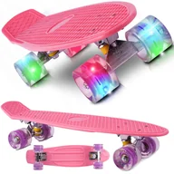 Deskorolki - DESKOROLKA FISZKA LED ŚWIECĄCE KOŁA LED RGB DESKA Z511 - miniaturka - grafika 1
