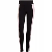 Legginsy - Legginsy damskie adidas Essentials Colorblock czarno-różowe GS6325 M - miniaturka - grafika 1