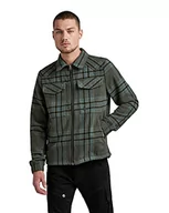 Kurtki męskie - G-STAR RAW Męska kurtka w kratkę, Wielokolorowa (grafitowa kratka C840-C642), M - miniaturka - grafika 1