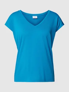 T-shirt z głębokim dekoltem w serek model ‘Vimodala’ - Koszulki i topy damskie - miniaturka - grafika 1