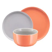 Serwisy obiadowe - Serwis Obiadowy 6 Osób Borneo Orange-Grey Villa Italia - miniaturka - grafika 1