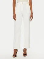 Spodnie damskie - Guess Spodnie materiałowe 4BGA02 7173A Écru Regular Fit - miniaturka - grafika 1