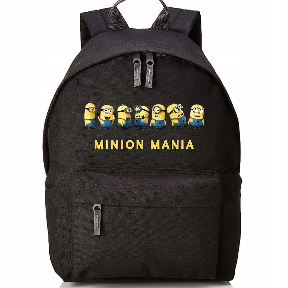 Plecak Szkolny Czarny Do Szkoły MINION MANIA Na Wycieczkę Filmy Bajki Wzory