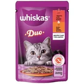 Mokra karma dla kotów - Karma dla kota WHISKAS Duo Wołowina z drobiem 85 g - miniaturka - grafika 1