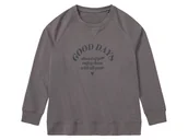 Swetry dla dziewczynek - pepperts!® Bluza dziewczęca z bawełną organiczną (Szary, 146/152) - miniaturka - grafika 1