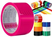 Taśmy klejące - Taśma Pakowa Akrylowa Różowa 48/50Y - miniaturka - grafika 1