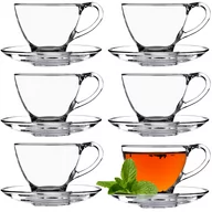 Filiżanki - Filiżanki ze spodkiem do herbaty Zinal 200 ml, 6 szt. - miniaturka - grafika 1
