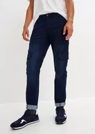 Spodnie damskie - Dżinsy ocieplane bojówki Slim Fit Straight - bonprix - miniaturka - grafika 1