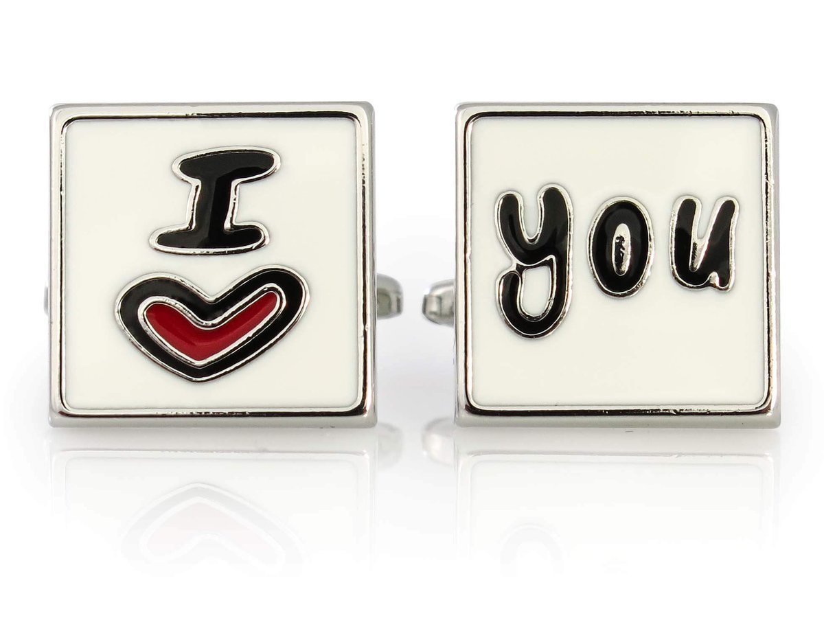 Spinki do mankietów - I love you U124