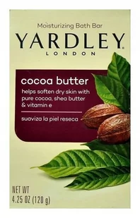 Yardley, Mydło w kostce Cacao Butter, 120 g - Mydła - miniaturka - grafika 1