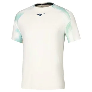 Koszulka męska Mizuno Frontier Shadow Tee M White M - Koszulki sportowe męskie - miniaturka - grafika 1