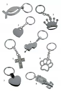 Brelok Breloczek Metalowy Serce Na Szczęście Znak - Breloki - miniaturka - grafika 1