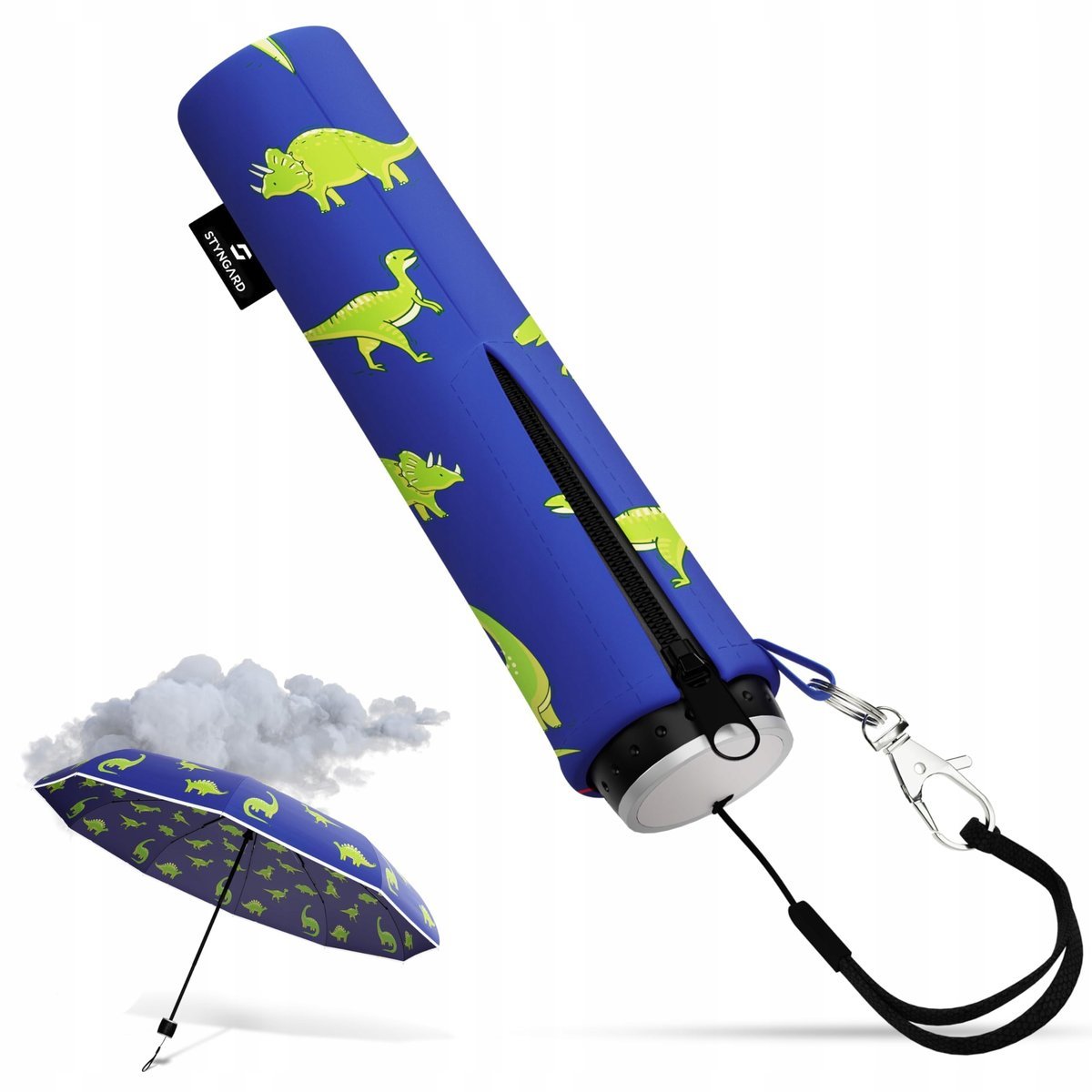 STYNGARD Parasol Dla Dzieci Z Reflektorami Dinozaury