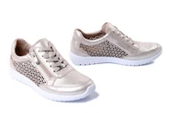 Półbuty damskie - CAPRICE 23550-42 341 taupe/metallic, półbuty damskie - Caprice - miniaturka - grafika 1