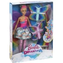 Mattel Barbie Dreamtopia Wróżka latające skrzydełka FRB08 - Ceny i opinie  na Skapiec.pl