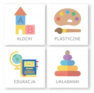 Etykiety do drukarek - etykiety naklejki zabawki na Ikea Trofast 36szt - miniaturka - grafika 1
