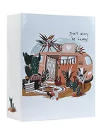 Albumy fotograficzne - ALBUM kieszeniowy do zdjęć 10x15 cm wsuwane 304 zdjęcia RETRO biały - miniaturka - grafika 1