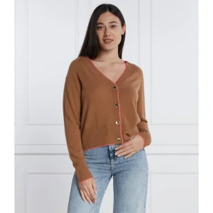 Pinko Wełniany kardigan | Regular Fit | z dodatkiem kaszmiru - Swetry damskie - miniaturka - grafika 1