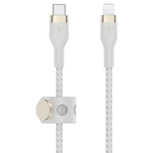 Belkin Kabel USB Typ-C Lightning Braided Silicone 3m Biały CAA011BT3MWH - Kable USB - miniaturka - grafika 1