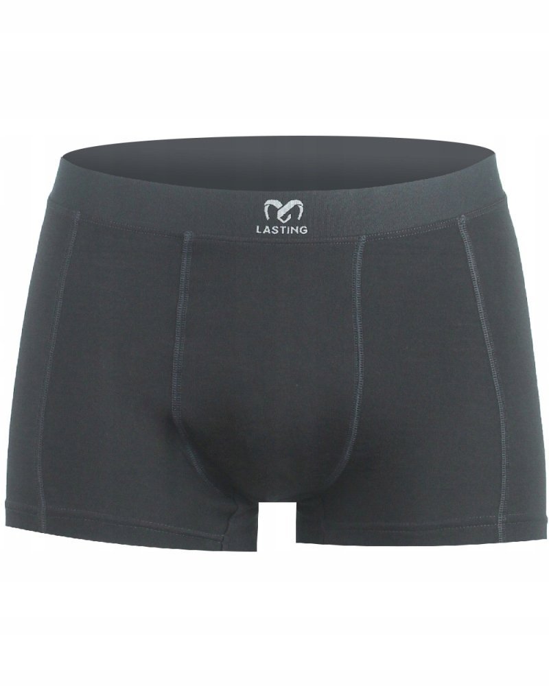 Bokserki męskie Lasting Noro 100% Merino Wool HIKING Czarny (9090) S