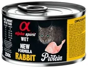 Mokra karma dla kotów - Alpha Spirit karma mokra dla kota Protein z królikiem 200g - miniaturka - grafika 1