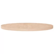 Blaty meblowe i parapety okienne - Okrągły blat do stolika, Ø90x4 cm, surowe drewno dębowe - miniaturka - grafika 1