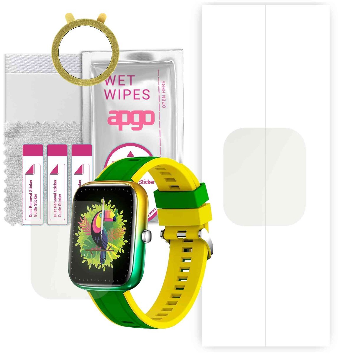 1x Folia hydrożelowa MATOWA do Colmi P8 BR - apgo Smartwatch Hydrogel MATTE Protection Ochrona na ekran smartwatcha