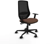 Fotele i krzesła biurowe - Krzesło Biurowe Piqueras y Crespo D036N0W Czarny Ceimnobrązowy - miniaturka - grafika 1