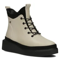 Botki damskie - Botki damskie ocieplane na platformie skórzane Filippo DBT4799/23 beżowe-37 - miniaturka - grafika 1