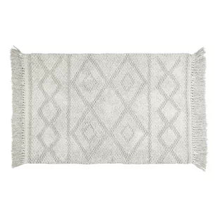 Szary dywanik łazienkowy z bawełny organicznej Wenko Urla, 60x90 cm - Dywaniki łazienkowe - miniaturka - grafika 1