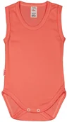 Body dla niemowląt - BODY ramiączko RAMKA bez rękawa Słodki RÓŻ r 104 KLEKLE - miniaturka - grafika 1