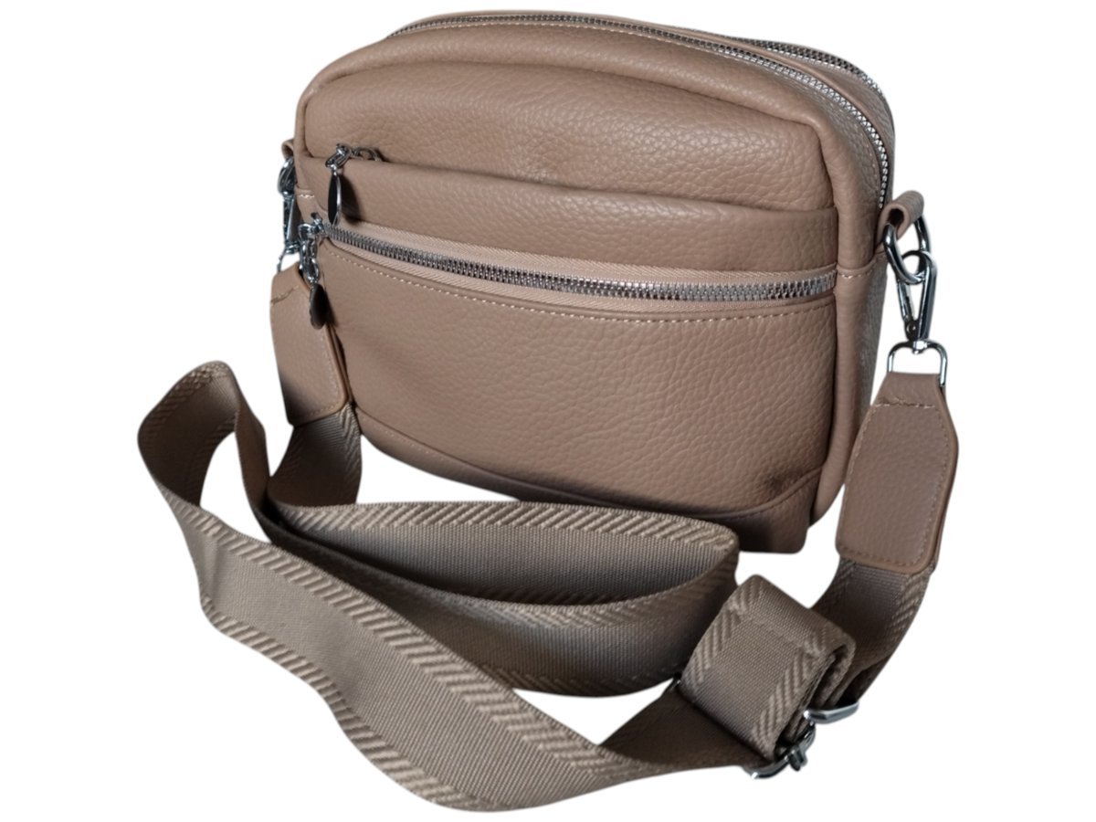 Torebka Damska, Miejska Mała Listonoszka Na Ramię, Kolor Brązowy