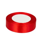 Opakowania i torebki na prezenty - Wstążka Satynowa Czerwona Czerwony 25mm x 36y - miniaturka - grafika 1