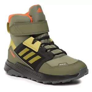 Buty trekkingowe damskie - Buty adidas - Terrex Trailmaker High C.R GZ1174 Khaki - grafika 1