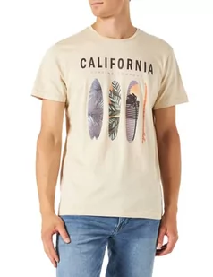 BLEND Koszulka męska, 141107/Szary Oyster, XL - Koszulki męskie - miniaturka - grafika 1