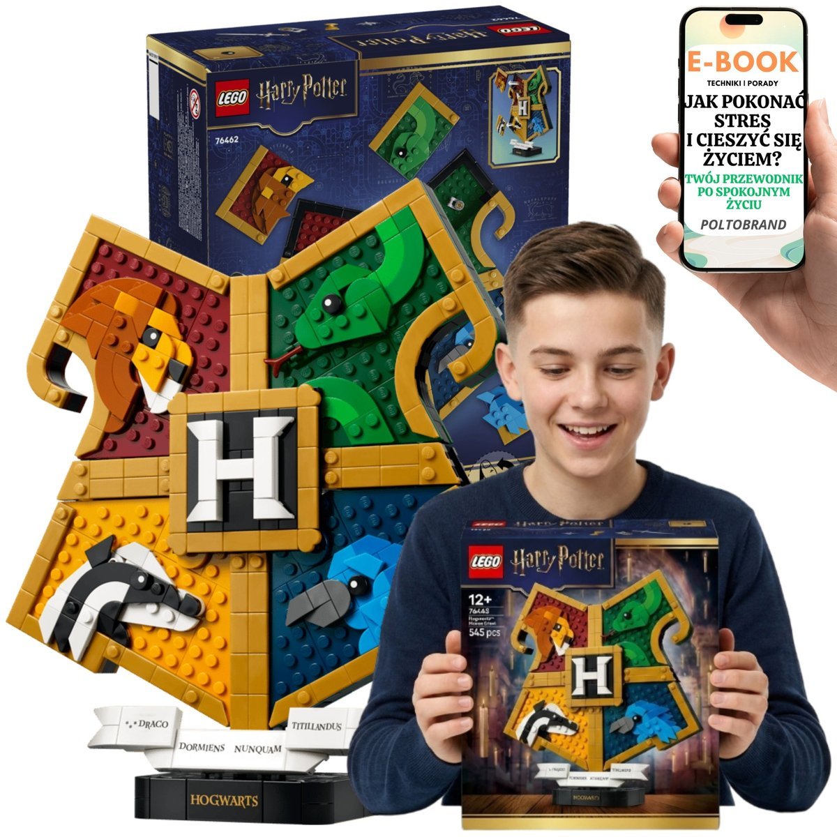 LEGO HARRY POTTER Herb Hogwartu 76462 Kolekcjonerski + E-BOOK-1