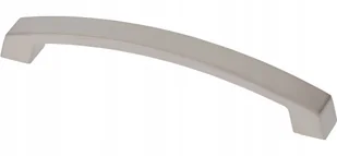 Uchwyt meblowy UZ-G0, C=128mm, L=142mm, ZnAl, kolor: stal szczotkowana, GTV - Meble modułowe i akcesoria - miniaturka - grafika 1