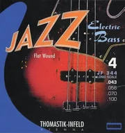 Struny gitarowe  - Thomastik pojedyncza struna D .056 rdzeń stalowy, nikiel flat wound short scale 32" JF32056 do basu elektrycznego Jazz zestaw JF324 JF32056 - miniaturka - grafika 1