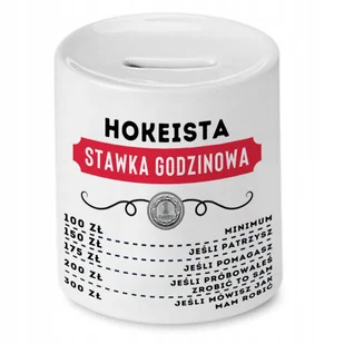 Dla Hokeisty Skarbonka na Urodziny Prezent z Nadrukiem ze Zdjęciem - Skarbonki - miniaturka - grafika 1