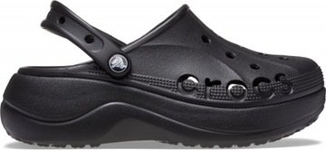 Crocs klapki damskie Baya Platform Clog 41,5 w10 Black
