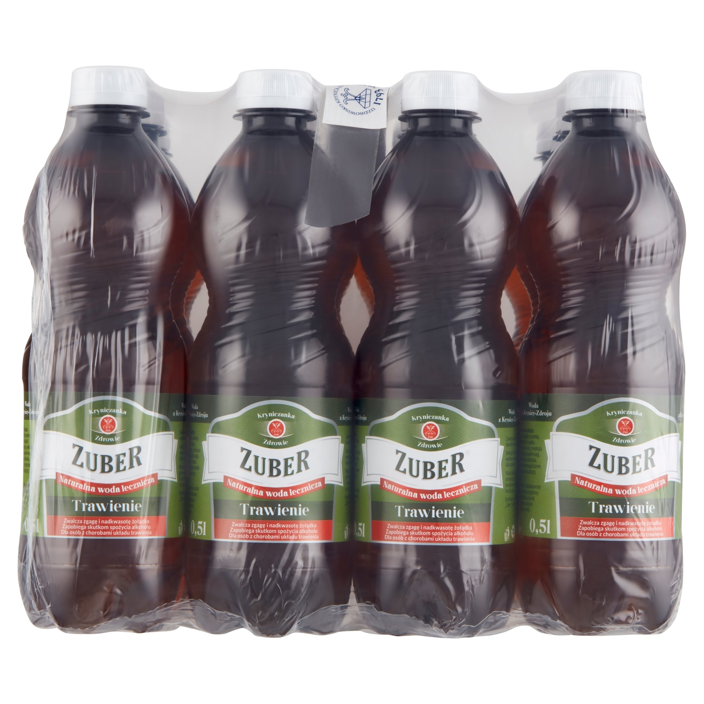 Zuber Naturalna woda lecznicza trawienie 12 x 0,5 l