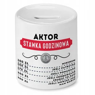 Dla Aktora Skarbonka na Urodziny na Prezent z Nadrukiem ze Zdjęciem + Opakowanie na prezent (wzór 02) - Skarbonki Dla Aktora Skarbonka na Urodziny na Prezent z Nadrukiem ze Zdjęciem + Opakowanie na prezent (wzór 02) - Skarbonki - miniaturka - grafika 1