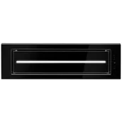 Okapy kuchenne - Afrelli Prima Glass 90 Czarny - miniaturka - grafika 1