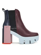 Botki damskie - United Nude Botki Grip Chelsea Mid IV 1095992516 Bordowy - miniaturka - grafika 1