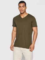 Koszulki męskie - Brave Soul T-Shirt MTS-149SAINTE Zielony Regular Fit - miniaturka - grafika 1