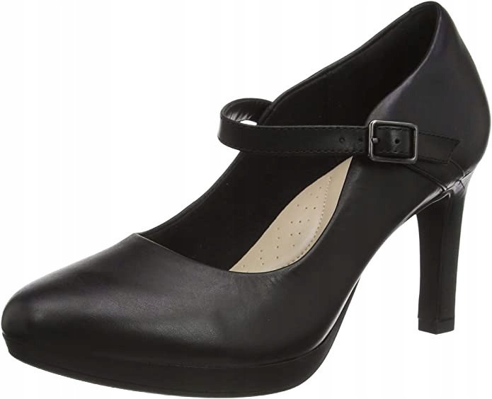 CLARKS DAMSKIE CZÓŁENKA CZARNE SKÓRZANE 37 16AA
